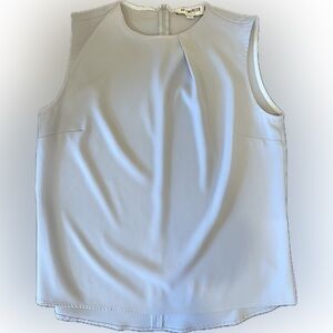 Of Mercer Sleeveless Ruched Work Camisole - Light Blue Size S